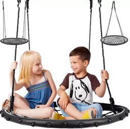 Iso Trade Nestschommel - Slingerschommel - 100 cm - Zwart - Copy