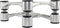IsoAcoustics Aperta Speaker Ontkoppeling Stands, Per Paar, Alu-Zilver