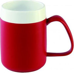 Isolerende beker met ergonomisch handvat 320 ml - rood
