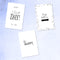 Partizzle - Verjaardagskaarten Set - 36 Stuks - Minimalistisch - Zwart en Wit (36 stuks)