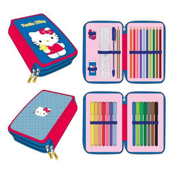 Pennenzak Hello Kitty Blauw 12,5 x 19,5 x 4,5 cm
