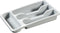 Curver bestekbak 4 vakken S - 33x20x6 cm - lichtgrijs