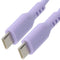 USB-C Silicone Oplaadkabel - Snelladen tot 60W - 1.5 meter - Paars
