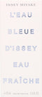 Issey Miyake Eau De Toilette L'eau D'Issey Bleue Eau Fraiche 75 ml - Voor Mannen