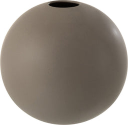 J-Line vaas Bol - keramiek - donkergrijs - large - 22.5 cm hoog