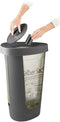 Rotho Fabu afvalzakkenhouder 50L met deksel - antraciet