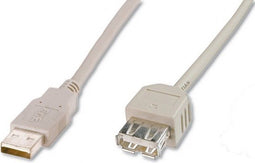 Assmann AK-300202-018-E - USB 2.0 kabel - 1,8 m - Beige