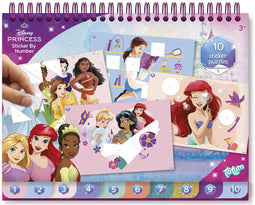 Totum Disney Princess - Stickerpuzzelboek met kleurplaten - 25-delig (25 stuks)