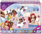 Totum Disney Princess - Stickerpuzzelboek met kleurplaten - 25-delig (25 stuks)