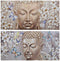 Schilderij DKD Home Decor 120 x 3 x 60 cm Blommor Orientaals (2 Stuks)