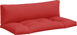 vidaXL - Palletkussens - 2 - st - stof - rood