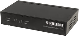 Intellinet 561228 - Unmanaged Switch - 5-Port Gigabit Ethernet PoE+ 60W