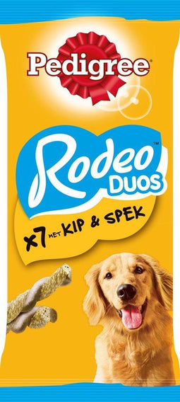 Pedigree Hondensnacks - Rodeo Duo's - Kip & Bacon - 10x7 stuks