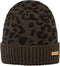 Barts Honey Beanie - Muts - Gevoerd met panterprint - Army - Maat 53 (circa 4 tot 8 jaar)