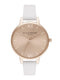 Olivia Burton Sunday Blush - Dameshorloge - OB16DE08 - Lederen horlogeband 34 MM