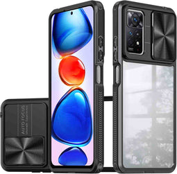 iMoshion Hoesje Geschikt voor Xiaomi Redmi Note 11 Pro Hoesje - iMoshion Camslider Backcover - Zwart