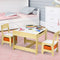 Coast Kindertafel - 2-in-1 Tafelblad - 2 Stoelen - Natuur