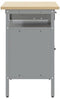 vidaXL - Werkbank - met - Vergrendelbare - Deur - Zwart - 100x55x85 - cm - Staal