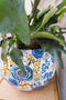 TS Collection - Bloempot Dutch blue - 33x28 - Metaal & Epoxy - Exclusieve woonitems voor binnen - Handgemaakt - Unieke print - Designed by Lammie
