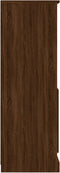 vidaXL - Hoge - kast - 60x35,5x103,5 - cm - bewerkt - hout - bruin - eikenkleur