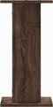 vidaXL - Speakerstandaards - 2 - st - 30x30x60 - cm - bewerkt - hout - bruin - eiken
