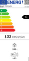 Severin GS 8868 - No Frost vriezer - 161 liter - Energielabel C - 4* vriesvak - deur aanpasbaar - elektronische bediening - deuropeningsalarm - 39 dB - 143,4 x 60 x 54,5 cm