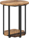 vidaXL - Salontafelset - van - 2 - - - Oud - Hout - en - Metaal