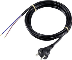 Sygonix SY-5043456 Stroom Aansluitkabel Zwart 3.00 m