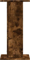 vidaXL - Speakerstandaards - 2 - st - 30x30x60 - cm - bewerkt - hout - gerookt - eiken