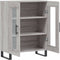 vidaXL - Dressoir - 69,5x34x90 - cm - bewerkt - hout - grijs - sonoma - eikenkleurig