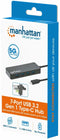 Manhattan 168410 - USB 3.2 Gen 1 Hub - 7-poorts USB-A met type C - Zwart