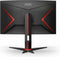 AOC AGON CQ27G2S/BK - 27 inch QHD Gaming Monitor - 165Hz verversingssnelheid - Gebogen VA-paneel - Rood Zwart