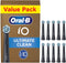 Oral-B iO Series Ultimate Clean - Opzetborstels - Kleurveranderende borstelharen - Zwart (10 stuks)