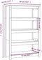 vidaXL - Boekenkast - 80x35x126 - cm - massief - grenenhout