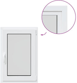 vidaXL - Kelderraam - "RISOR" - 60x100 - cm - draai-kiep - DIN - rechts - wit