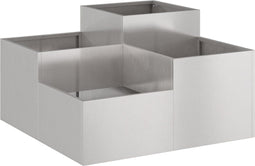 vidaXL - Tuinbak - 80x80x48 - cm - in - RVS
