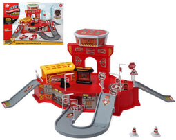 Track with Ramps Red Fire Station 44 x 32 cm