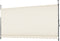 tectake® Klemluifel - Balkonluifel met handzwengel - UV-bestendig en waterafstotend - Breedte 400 cm - Beige