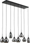 Hanglamp Villa 8-lichts - Smoke glas | BY-OLAF