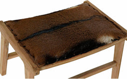 Kruk DKD Home Decor 8424001823215 Bruin Multicolour Natuurlijk Teakboom 65 x 47 x 42 cm