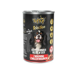 Natvoer Tuftuf Selection Meat pieces with beef and rumen Rundvlees