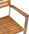 vidaXL - Stapelbare - Tuinstoelen - 4 - stuks - Massief - Acaciahout - en - RVS