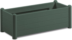 Italia plantenbak - kunststof - rechthoek - Pine Green - 100 x 43 x 35 cm