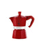 Italiaanse Koffiepot Bialetti Winter Wonderland Rood Zilverkleurig Aluminium 3 Koppar
