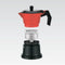 Italiaanse Koffiepot Feel Maestro MR-1657-6 Zwart Rood Aluminium 300 ml 6 Kopjes