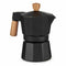 Italiaanse Koffiepot Hout Aluminium 150 ml (12 Stuks)