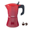 Italiaanse Koffiepot Oroley Petra 9 Kopjes Rood Aluminium