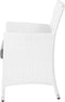 ITALY - Tuinstoel set van 2 - Wit - PE rotan