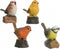 Tuinbeeld Vogel poly sensor 10x7x12cm (1 stuk) assorti