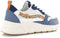 POSH by Poelman CHARLIE - Dames sneakers - Chunky zool 4 cm - Blauw (38)